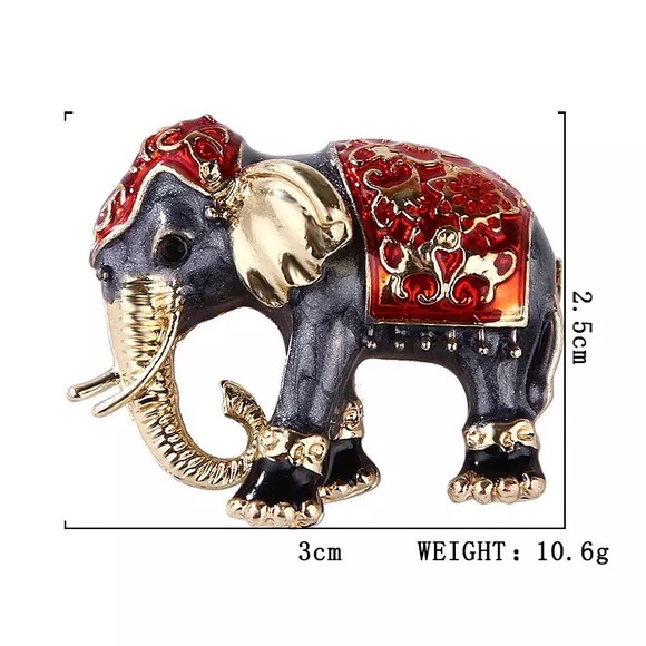 Elephant brooch - Picture 2 of 3